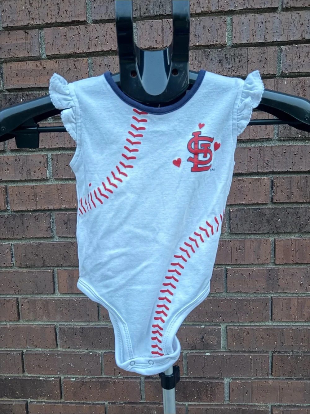 St. Louis Cardinals Baby Girl Bodysuit & Skirt Set Size 24 Months MLB Genuine